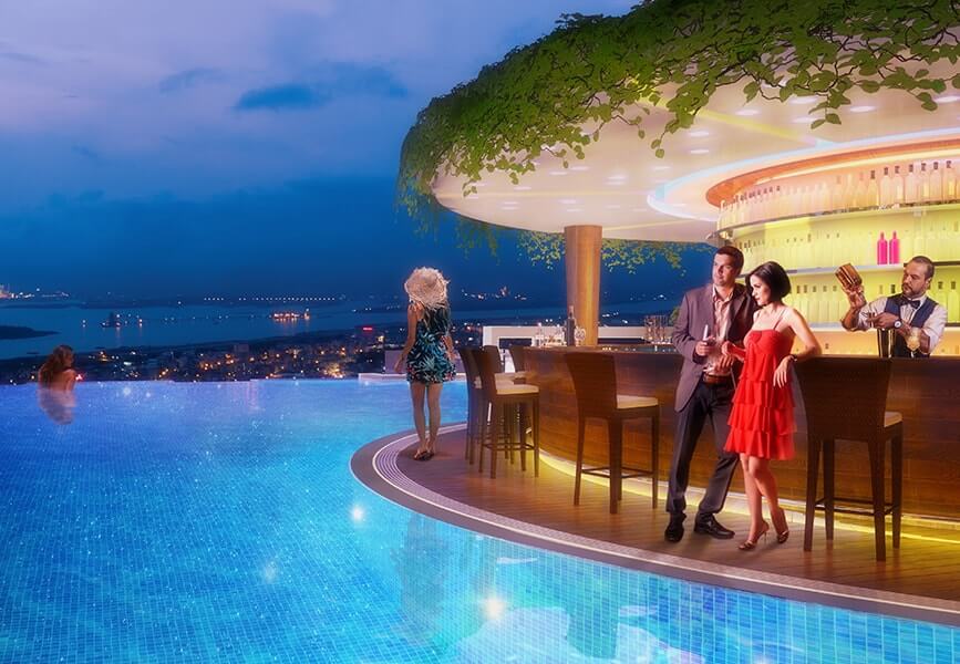 tiện ích hạ long bay view bể bơi vô cực tầng 31